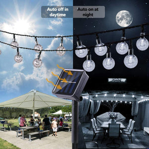 SOLAR RETRO CRYSTAL BALL LIGHT