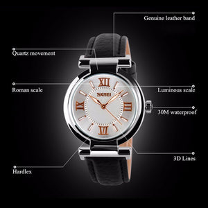 Simple casual quartz watch ladies