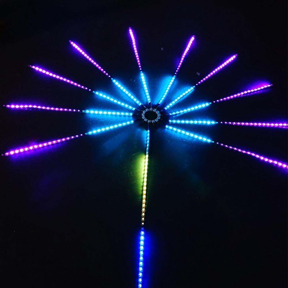 LED sound control magic color firework light DIY firework atmosphere light