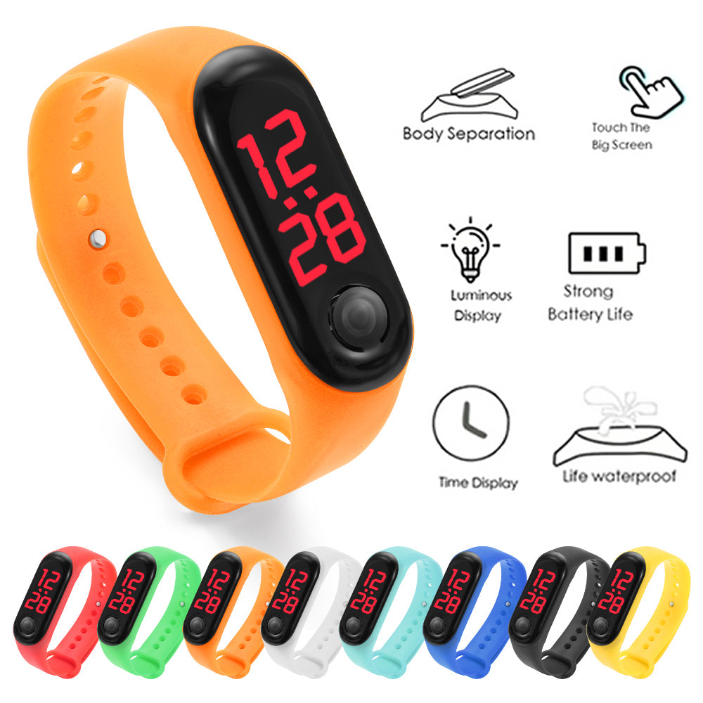 Silicone strap for children's watch with digital touch screen