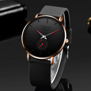 Mm black dial stainless steel watch