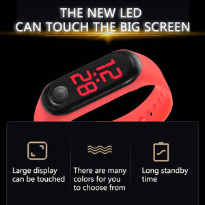 Silicone strap for children's watch with digital touch screen
