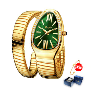 Ladies Snake Shape Luxury Quartz Watch