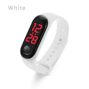 Silicone strap for children's watch with digital touch screen