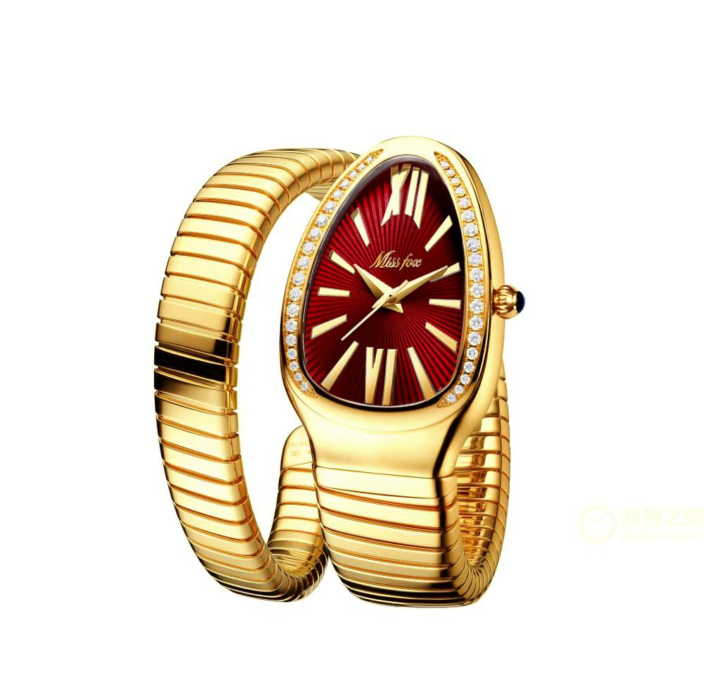 Ladies Snake Shape Luxury Quartz Watch