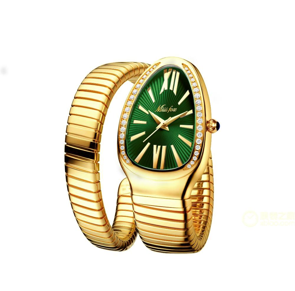 Ladies Snake Shape Luxury Quartz Watch