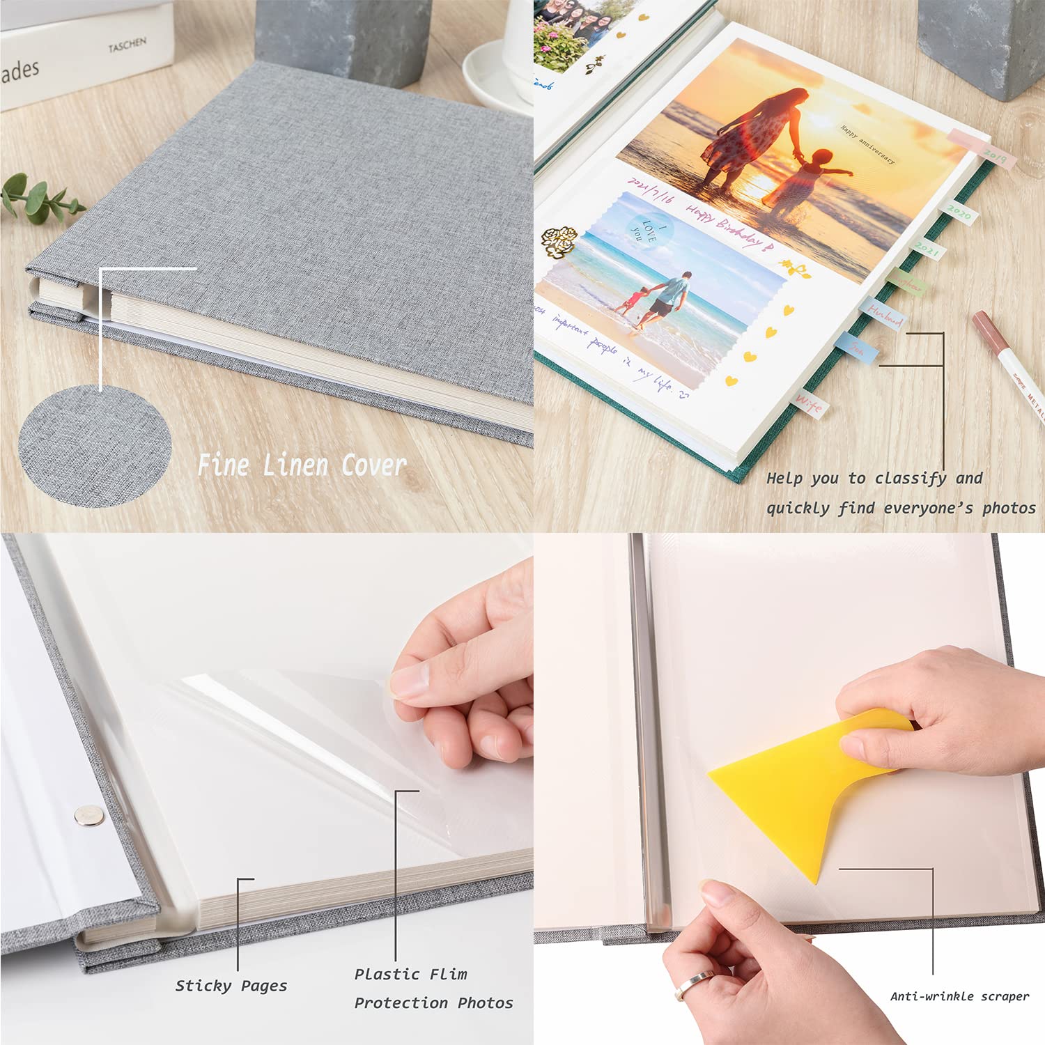 Albums with sticky pages