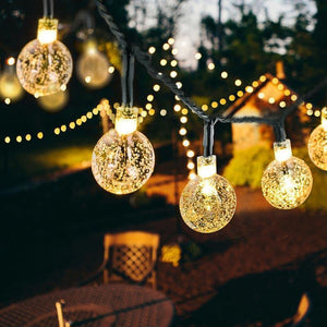 SOLAR RETRO CRYSTAL BALL LIGHT